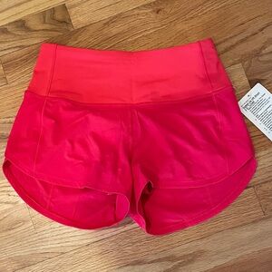 LULULEMON speed up HR 2.5” lined Athletic Shorts size 4 BNWT